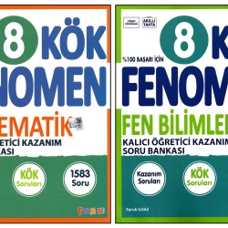Fenomen 8. Sınıf LGS Matematik KÖK+Fen Bilimleri KÖK Soru Bankası 2 Kitap