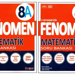 Fenomen 8. Sınıf LGS Matematik (A)+(B) Soru Bankası 2 Kitap