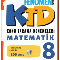 Fenomen 8.Sınıf Matematik KTD Konu Tarama Denemeleri
