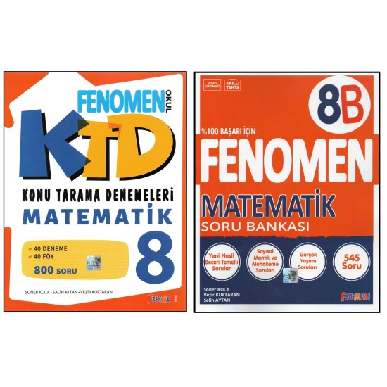 FENOMEN 8. SINIF MATEMATİK KTD+8B MATEMATİK (2 KİTAP) FENOMEN 8. SINIF MATEMATİK KTD+8B MATEMATİK (2 KİTAP)