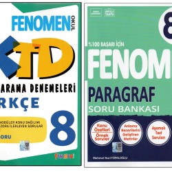 FENOMEN 8.SINIF TÜRKÇE KONU TARAMA DENEMELERİ + FENOMEN 8. SINIF 8A PARAGRAF (2 KİTAP) FENOMEN 8.SINIF TÜRKÇE KONU TARAMA DENEMELERİ + FENOMEN 8. SINIF 8A PARAGRAF (2 KİTAP)