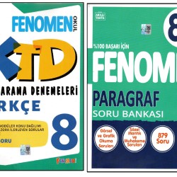 FENOMEN 8.SINIF TÜRKÇE KONU TARAMA DENEMELERİ+FENOMEN 8.SINIF 8B PARAGRAF (2 KİTAP) FENOMEN 8.SINIF TÜRKÇE KONU TARAMA DENEMELERİ+FENOMEN 8.SINIF 8B PARAGRAF (2 KİTAP)