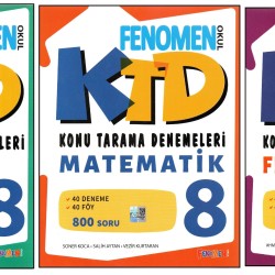 FENOMEN 8.SINIF TÜRKÇE KONU TARAMA DENEMESİ+KTD MATEMATİK+KTD FEN (3 KİTAP) FENOMEN 8.SINIF TÜRKÇE KONU TARAMA DENEMESİ+KTD MATEMATİK+KTD FEN (3 KİTAP)
