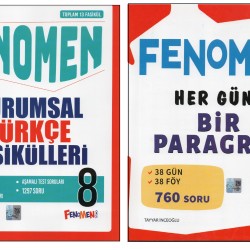 FENOMEN 8.SINIF TÜRKÇE KURUMSAL FASİKÜLLER +FENOMEN HER GÜNE BİR PARAGRAF (2 KİTAP)