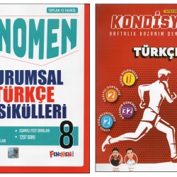 FENOMEN 8.SINIF TÜRKÇE KURUMSAL FASİKÜLLERİ+NEWTON TÜRKÇE KONDİSYON (2 KİTAP)
