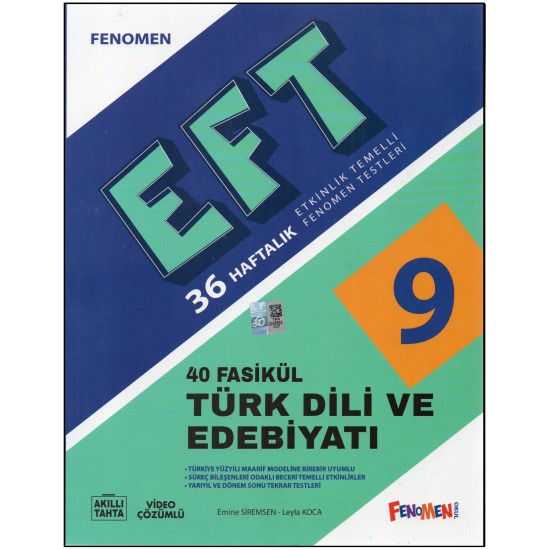 Fenomen 9.Sınıf EFT Türk Dili ve Edebiyatı Fasikül Testleri