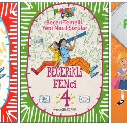 FENOMEN Ç. 4. SINIF BECERİKLİ TÜRKÇECİ+BECERİKLİ FENCİ+KIRMIZI BEYAZ PROBLEMDE YOL A. (3 KİTAP)