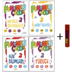 Fenomen Çocuk 3.Sınıf Türkçe+Hayat Bilgisi+Fen Bilimleri+Haftalık Ödev Fasikülleri+Hediye