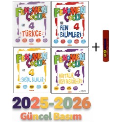 Fenomen Çocuk 4.Sınıf Türkçe+Hayat Bilgisi+Fen Bilimleri+Haftalık Ödev Fasikülleri+Hediye