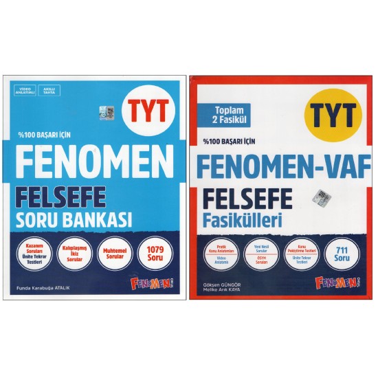 Fenomen Felsefe TYT Soru Bankası + VAF (2 Kitap)
