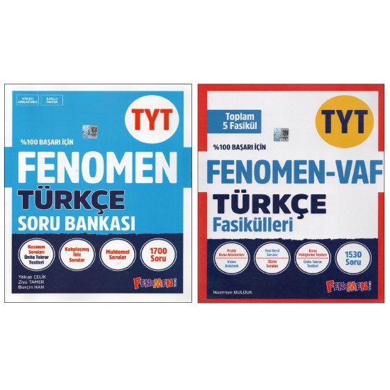 Fenomen Türkçe TYT Soru Bankası + VAF (2 Kitap)