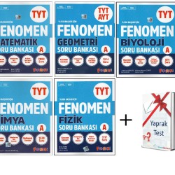 Fenomen TYT Matematik + Geometri TYT - AYT + Fizik + Kimya + Biyoloji Soru Bankası + Hediye (5 Kitap) Fenomen TYT Matematik + Geometri TYT - AYT + Fizik + Kimya + Biyoloji Soru Bankası + Hediye (5 Kitap)