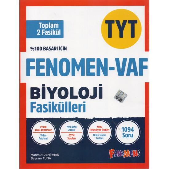 Fenomen-Vaf TYT Biyoloji Fasikülleri 