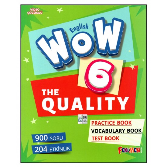 Fenomen Wow English 6. Sınıf The Quality Practice Book-Vocabulary Book-Test Book