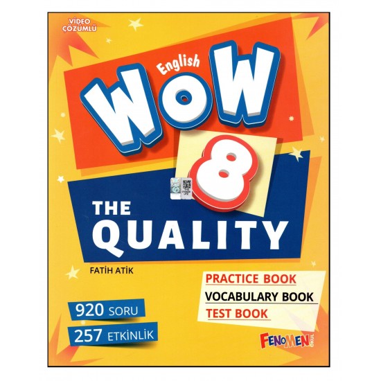 Fenomen Wow English 8. Sınıf The Quality Practice Book-Vocabulary Book-Test Book