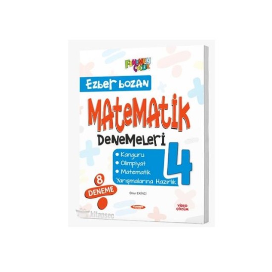 FENOMEN YAYINLARI 4. SINIF EZBER BOZAN MATEMATİK DENEMELERİ 8 DENEME FENOMEN YAYINLARI 4. SINIF EZBER BOZAN MATEMATİK DENEMELERİ 8 DENEME