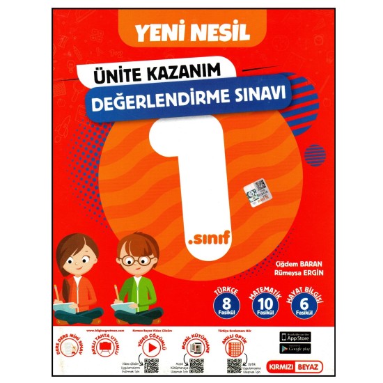 Kırmızı Beyaz 1. Sınıf Yeni Nesil Ünite Kazanım Değerlendirme Sınavı