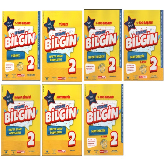 Kırmızı Beyaz 2. Sınıf Efsane Bilgin(7 Kitap)