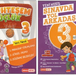 Kırmızı Beyaz 3.Sınıf Muhteşem Üçlük+Sınavda Yol Arkadaşım (2 KİTAP)