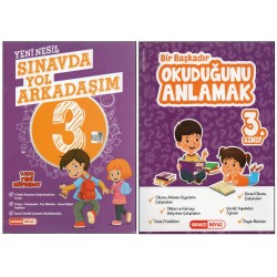 KIRMIZI BEYAZ 3. SINIF SINAVDA YOL ARKADAŞIM+OKUDUĞUNU ANLAMAK (2 KİTAP)