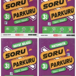 KIRMIZI BEYAZ 3. SINIF SORU PARKURU (4 KİTAP)