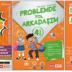 KIRMIZI BEYAZ 4. SINIF ÇOK BİLMİŞ SORULAR+PROBLEMDE YOL ARKADAŞIM+SINAVDA YOL ARKADAŞIM (3 KİTAP)