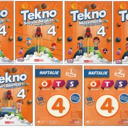 KIRMIZI BEYAZ 4. SINIF TEKNO SET (7 KİTAP) 