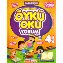 Kırmızı Beyaz 4. Sınıf Yeni Nesil Öykü Oku-Yorum Türkçe & Paragraf Kitabı