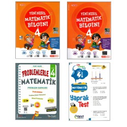Kırmızı Beyaz+Üçgen+Bilgiseli 4. Sınıf Bilgin (2 Kitap)+Problem Bankası+Test Matematik Seti 4 Kitap Kırmızı Beyaz+Üçgen+Bilgiseli 4. Sınıf Bilgin (2 Kitap)+Problem Bankası+Test Matematik Seti 4 Kitap