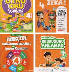 Kırmızı Beyaz Yayınları 4.Sıınf Akıl ve Zeka Oyunları+Öykü Okuyorum+Noktlama İşaretleri ve Yazım Kuralları+Bir Başkadır Okuduğunu Anlamak (4 Kitap) Kırmızı Beyaz Yayınları 4.Sıınf Akıl ve Zeka Oyunları+Öykü Okuyorum+Noktlama İşaretleri ve Yazım Kuralları+Bir Başkadır Okuduğunu Anlamak (4 Kitap)