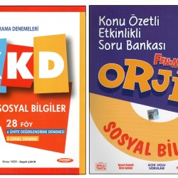 Kurmay 5.Sınıf KKD  Sosyal Bilgiler+ Orjin Sosyal Bilgiler Soru Bankası (2 Kitap)