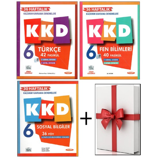 Kurmay 6. Sınıf KKD Fen Bilimleri+Türkçe+Sosyal Bilgiler+Hediye