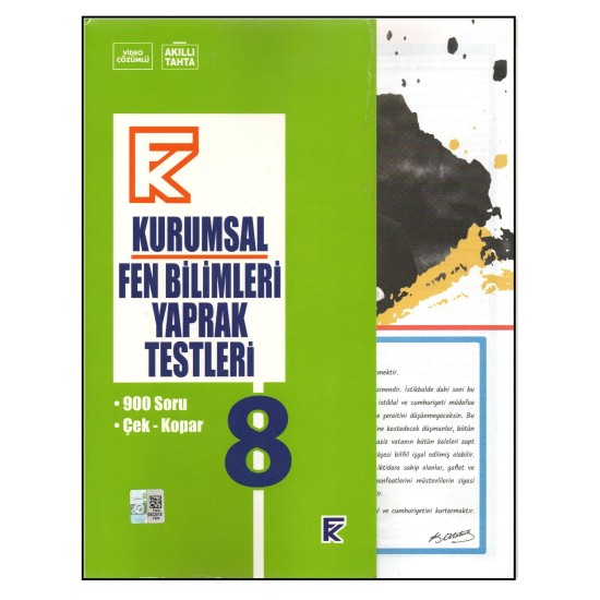Kurmay 8.Sınıf Fen Bilimleri Kurumsal Yaprak Test 