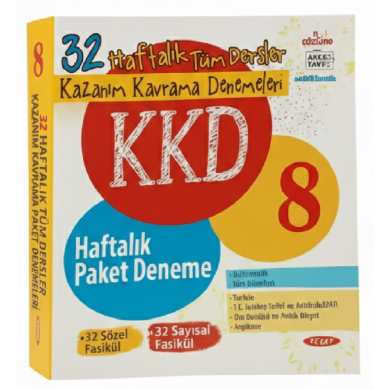 Kurmay 8.Sınıf KKD 32 Haftalık Tüm Dersler 