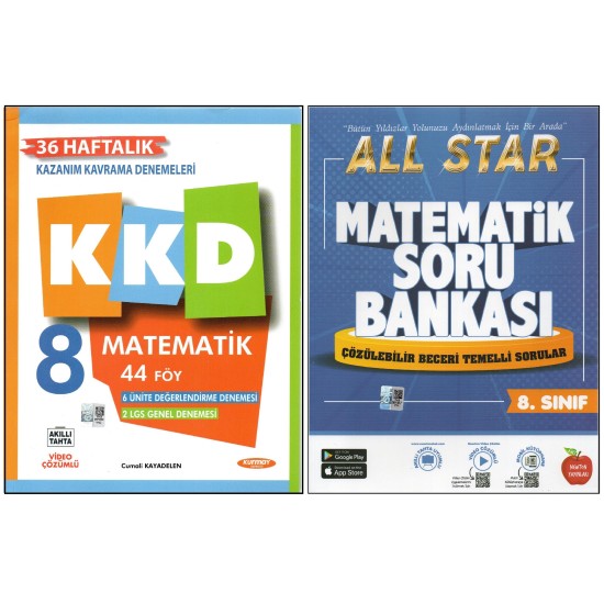 KURMAY 8. SINIF KKD+NEWTON ALL STAR MATEMATİK (2 KİTAP)