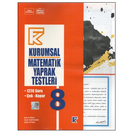 KURMAY 8.SINIF KURUMSAL MATEMATİK YAPRAK TEST KURMAY 8.SINIF KURUMSAL MATEMATİK YAPRAK TEST