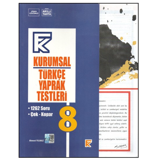 Kurmay 8.Sınıf Kurumsal Türkçe Yaprak Test