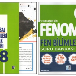 KURMAY 8.SINIF KURUMSAL YAPRAK TEST+FENOMEN 8B FEN BİLİMLERİ (2 KİTAP)