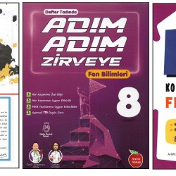 KURMAY 8. SINIF KURUMSAL YAPRAK TEST+NEWTON ADIM ADIM ZİRVEYE+FENOMEN KTD FEN BİLİMLERİ (3 KİTAP)