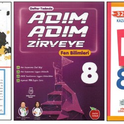 KURMAY 8.SINIF KURUMSAL YAPRAK TEST+NEWTON ADIM ADIM ZİRVEYE+KURMAY KKD FEN BİLİMLERİ (3 KİTAP)