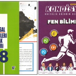 KURMAY 8.SINIF KURUMSAL YAPRAK TEST+NEWTON KONDİSYON FEN BİLİMLERİ (2 KİTAP)