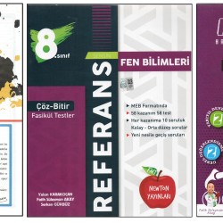 KURMAY 8. SINIF KURUMSAL YAPRAK TEST+NEWTON REFERANS+KONDİSYON FEN BİLİMLERİ (3 KİTAP)