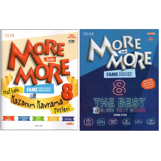 Kurmay Elt 8. More More Fame The Best English Test Book+ Kazanım Kavrama Föyleri (2 Kitap)