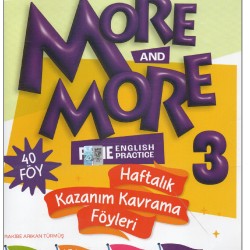 Kurmay ELT More and More 3. Sınıf Haftalık Kazanım Kavrama Föyleri