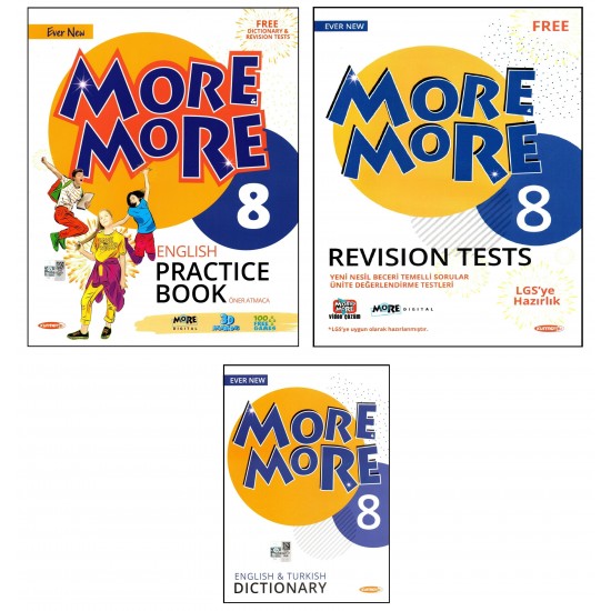 Kurmay ELT More and More 8. Sınıf English Practice Book+Dictionary