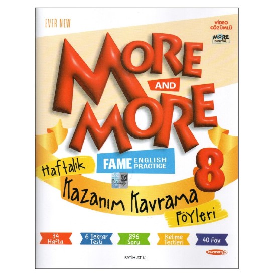 Kurmay ELT More and More 8. Sınıf LGS Haftalık Kazanım Kavrama Föyleri