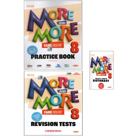Kurmay ELT More and More 8. Sınıf PRACTICE BOOK & REVISION TEST & DICTIONARY (3 lü SET) Kurmay ELT More and More 8. Sınıf PRACTICE BOOK & REVISION TEST & DICTIONARY (3 lü SET)