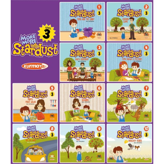 Kurmay ELT More and More Okul Öncesi 5-6 Yaş İngilizce Hikaye Seti 10 Kitap Level-3 Kurmay ELT More and More Okul Öncesi 5-6 Yaş İngilizce Hikaye Seti 10 Kitap Level-3