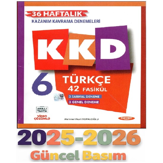  Kurmay KKD 6.Sınıf Türkçe 2025 Basım