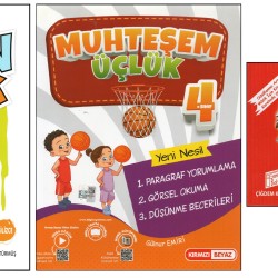 KURMAY TÜM DERSLER+KIRMIZI BEYAZ MUHTEŞEM ÜÇLÜK+GİZEMLİ B. ANADOLUYA CAN VERENLER (2 KİTAP1 H.S.)